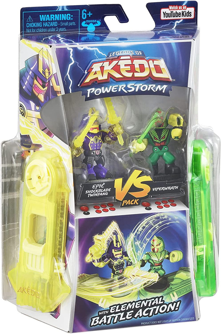 Legends of Akedo: Powerstorm Versus Pack – Viperwrath Vs Twinfang Warrior Figuren