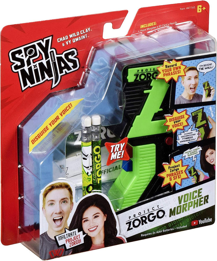 Spy Ninjas Voice Morpher. Helfen Sie, Projekt Zorgo zu infiltrieren! Verkleide deinen Sprachwitz