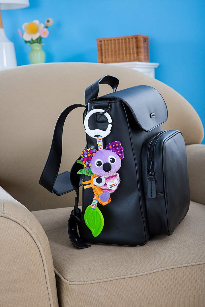 LAMAZE Mini Clip and Go Koala-Babyspielzeug, ansteckbares Kinderwagenspielzeug und Kinderwagenspielzeug, sensorisches Spielzeug für Neugeborene für Babys, Jungen und Mädchen von 0 bis 6 Monaten