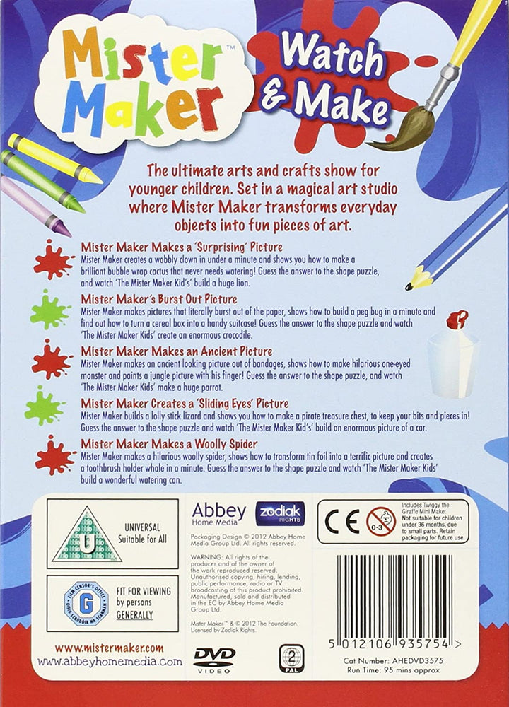 Mister Maker – Watch &amp; Make 4 mit KOSTENLOSEM Mini-Make-Geschenk – Kinderfernsehserie [DVD]