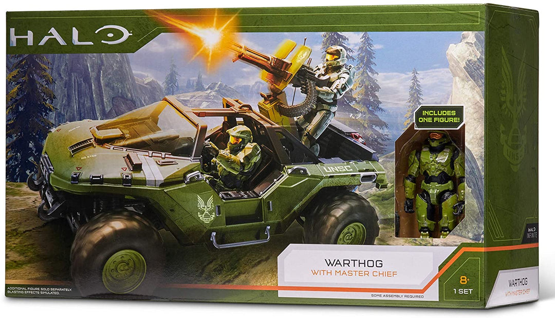 Halo HLW0016 4""World Deluxe Warthog und Master Chief