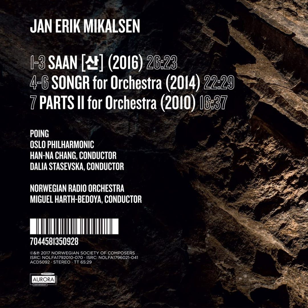 JE Mikalsen - Saan/Songr/Parts 2 [Audio CD]