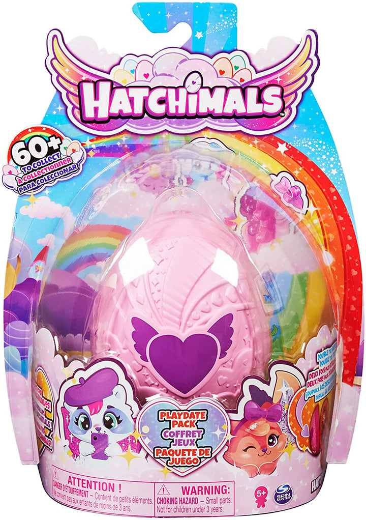 Hatchimals CollEGGtibles, Playdate-Paket mit Eier-Spielset, 4 Charakteren und 2 Acc