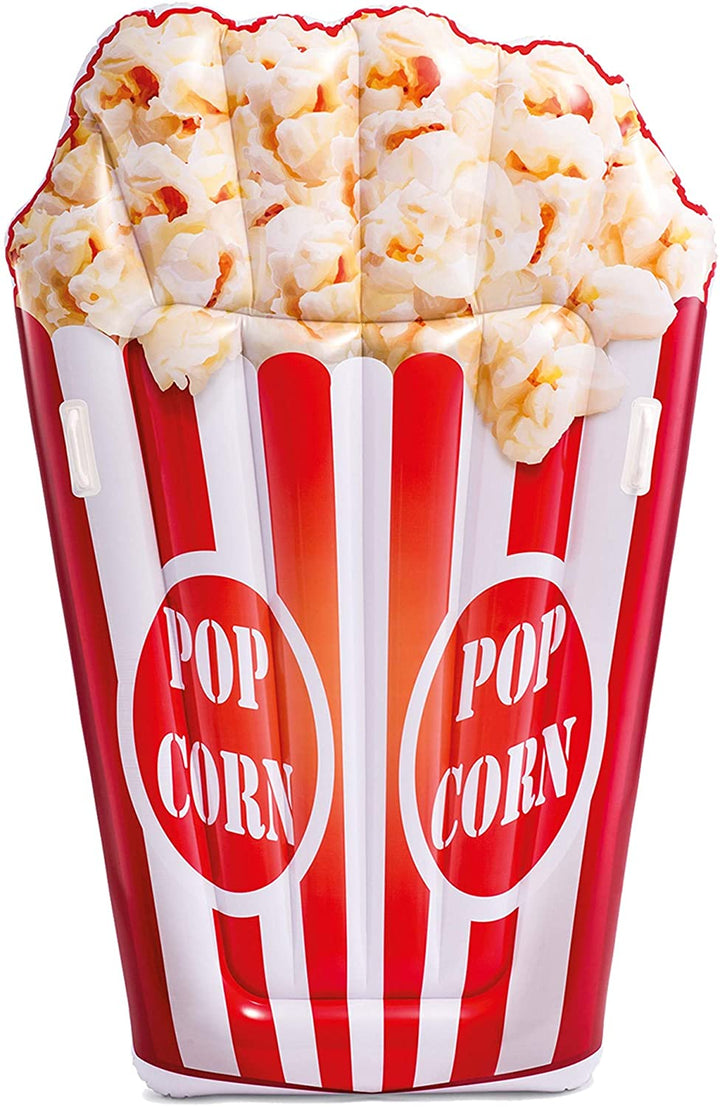 Intex Popcorn Opblaasbaar Zwembad Lilo Matras met Handgrepen 178 x 124 cm