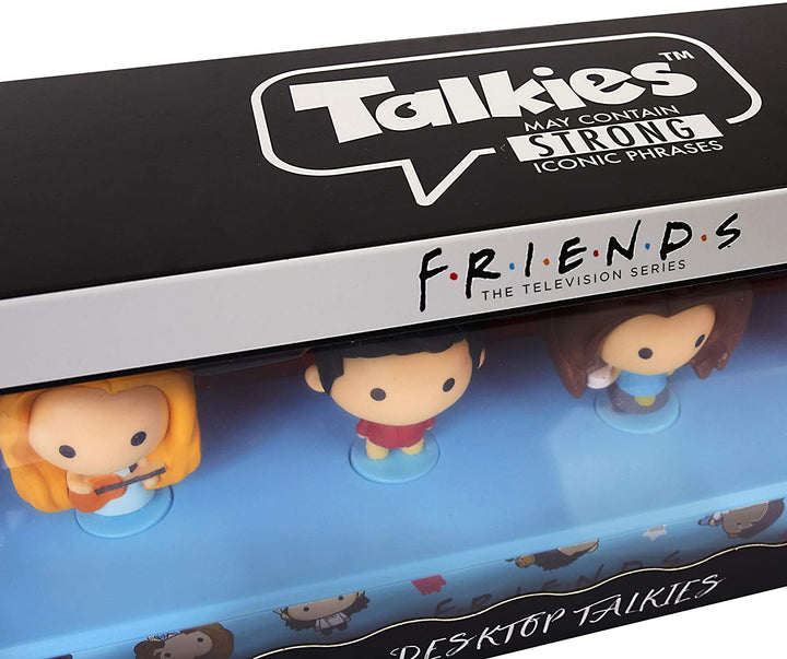 FRIENDS TV Show Desktop Talkies Gift Set | 6 Fan Favourite Bobble-Heads | Chandler, Monica, Ross, Rachel, Joey & Phoebe | Official Reunion Merchandise