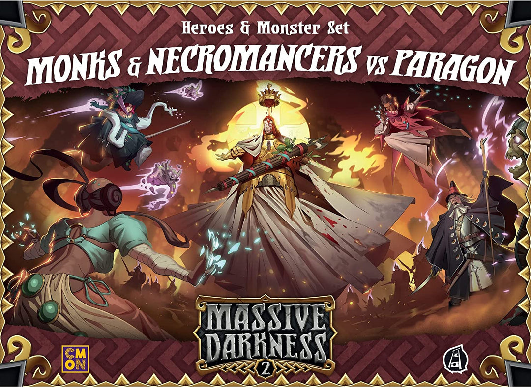 Massive Darkness 2 Monks Necromancers vs The Paragon Heroes &amp; Monster Set 