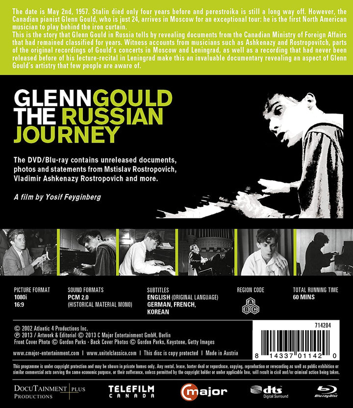 Glenn Gould: Russian Journey 1957 [Glenn Gould] [C-Dur: 714204] [2013] [Region Free] – Drama [Blu-ray]