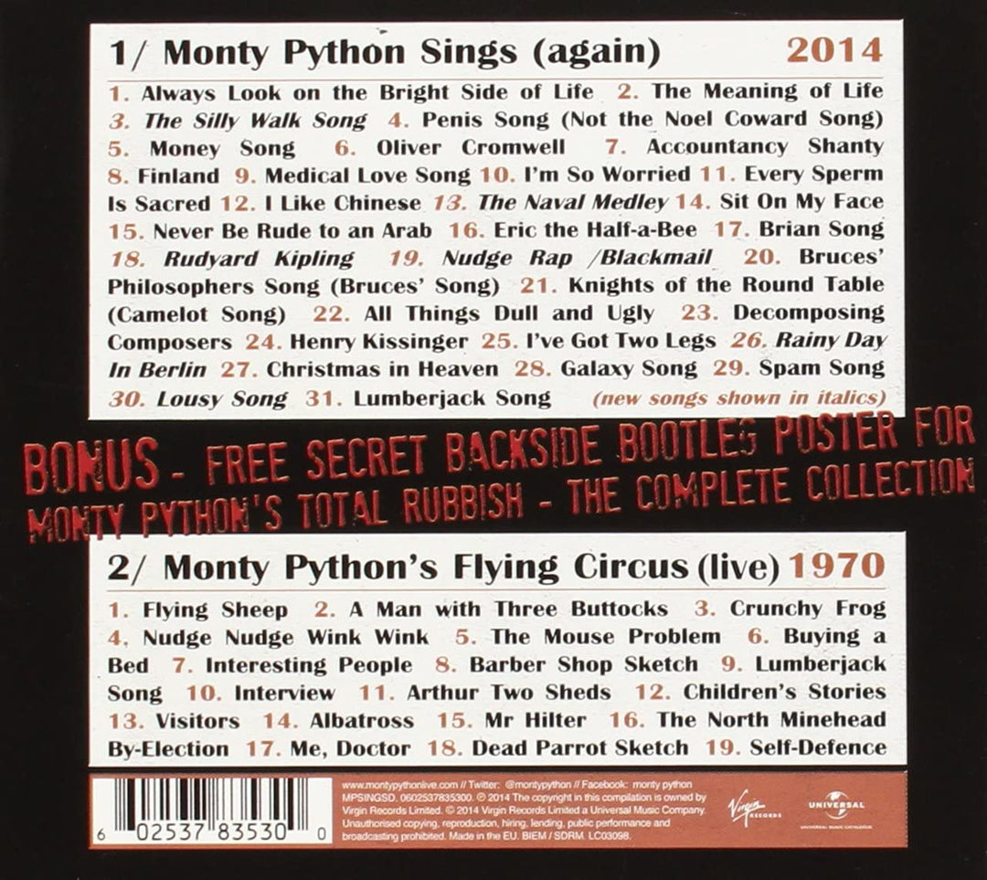 Monty Python – Monty Python Sings (Again) [Audio-CD]