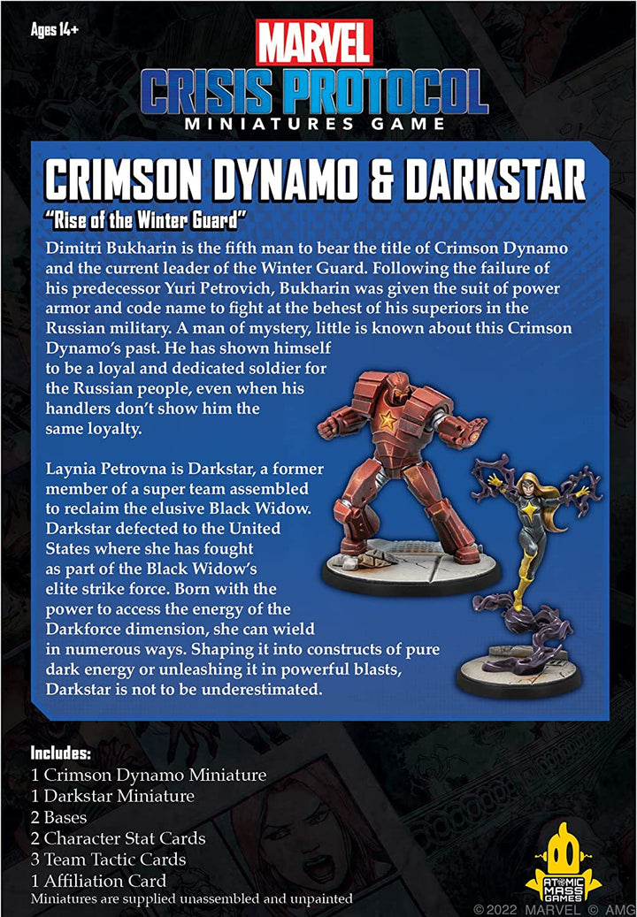 Atomic Mass Games Crimson Dynamo &amp; Dark Star: Marvel Crisis Protocol Miniaturen