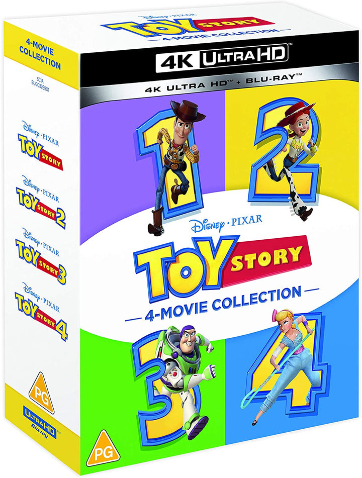 Disney und Pixars Toy Story 1-4 UHD-Sammlung – [Blu-ray]