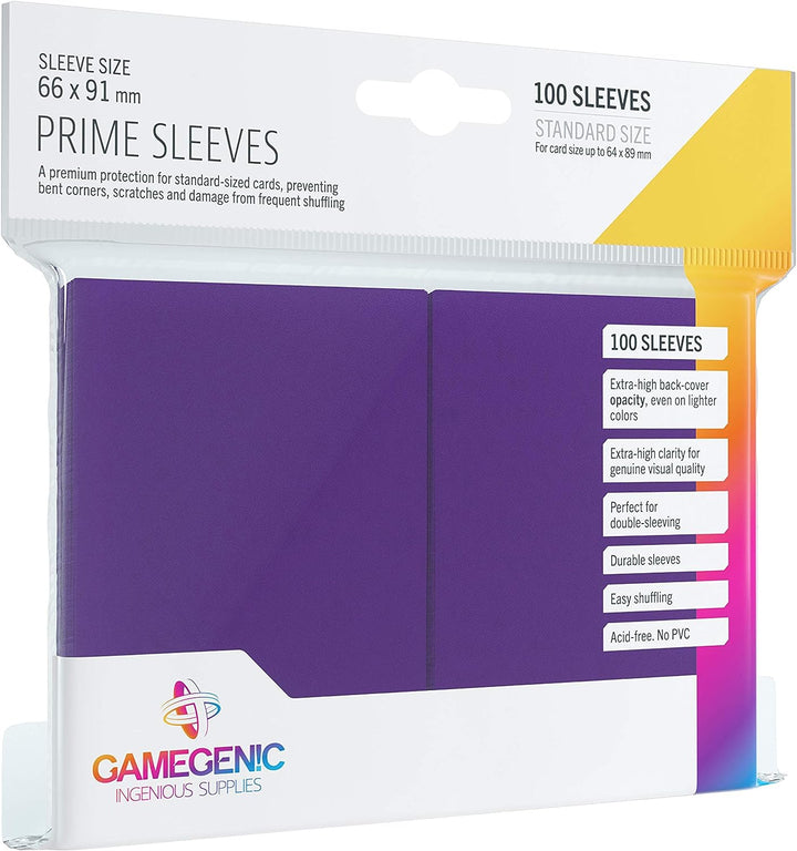 Gamegenic GGS11021ML Prime-Hüllen (100er-Pack), Lila