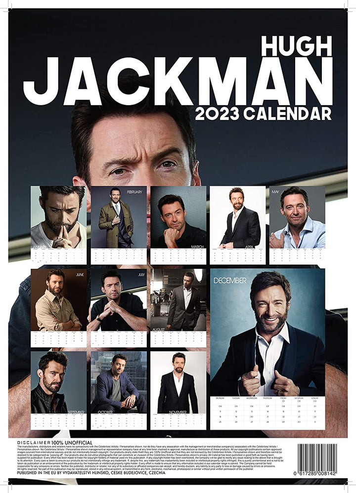 Hugh Jackman 2023 Wall Calendar