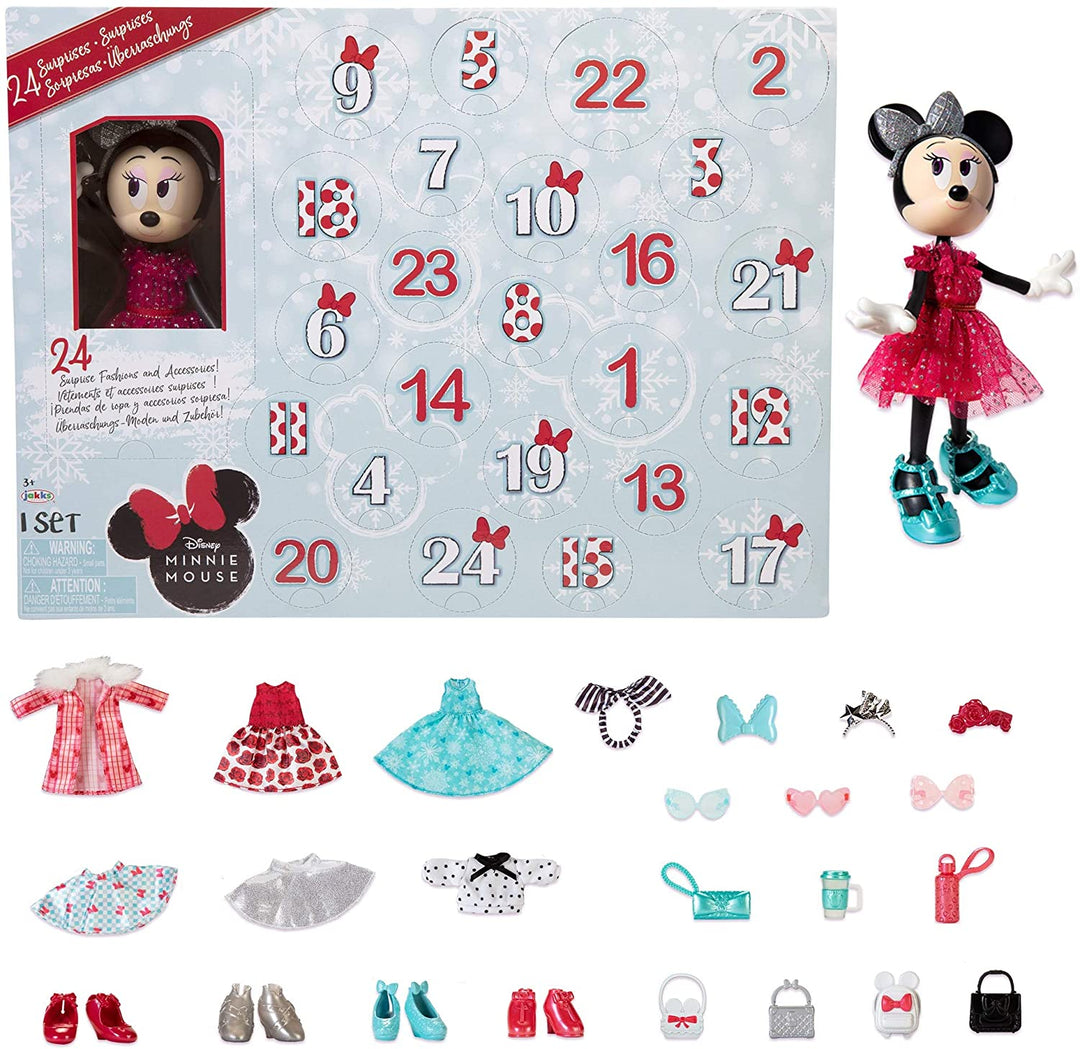 Neckip 215714 Minnie Mouse Advent Calendar 24 Day Holiday Theme