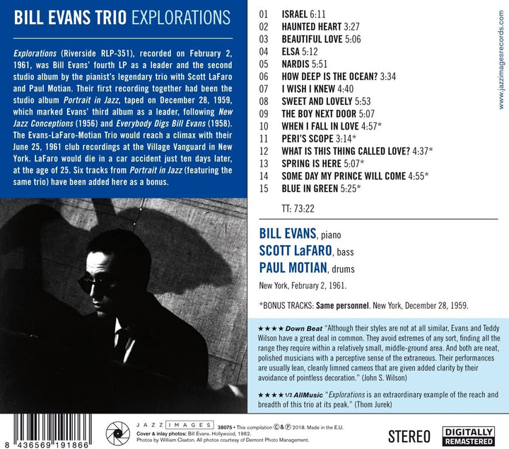 Bill Evans – Explorations + 6 Bonustracks! [Audio-CD] 