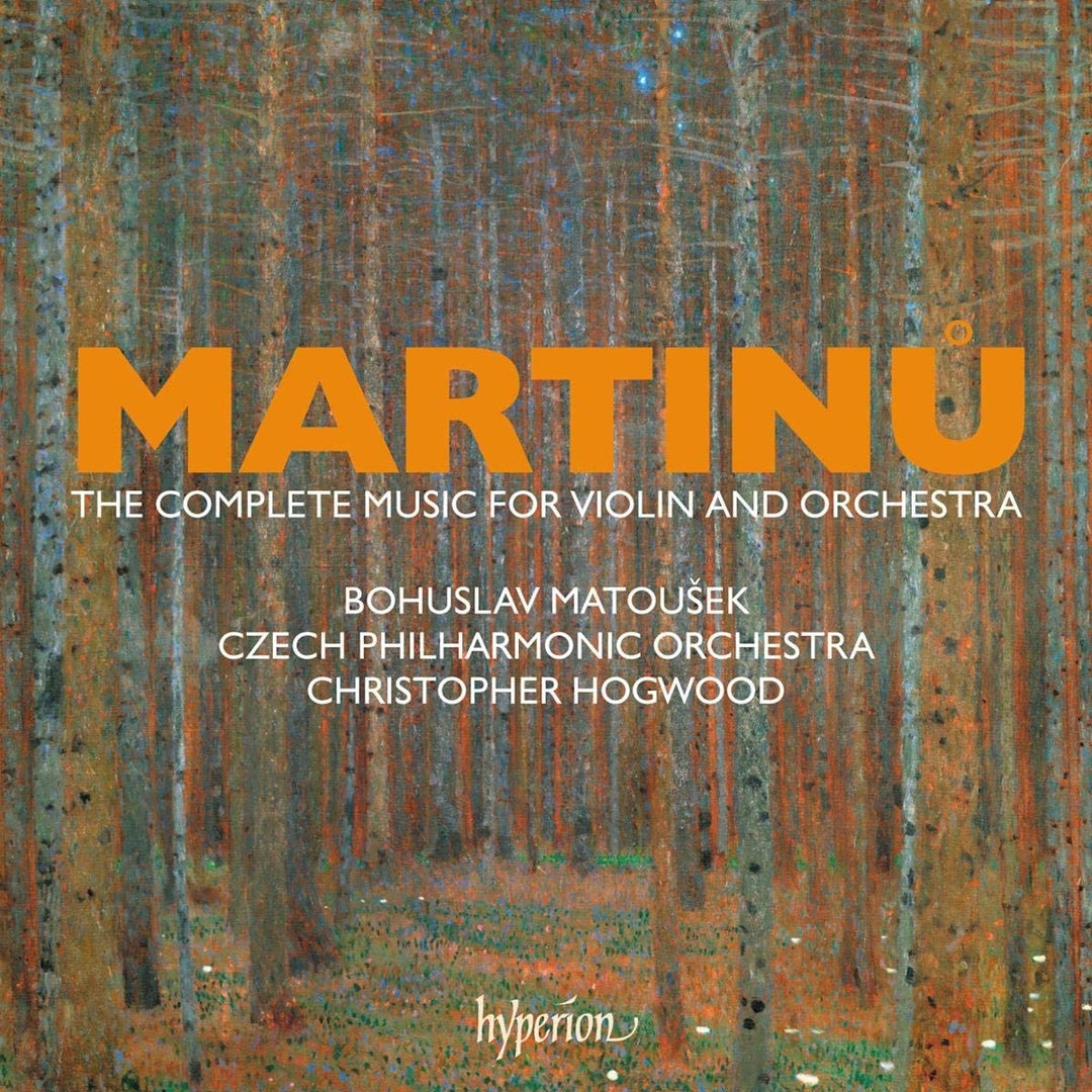 Martin: The complete music for violin and orchestra [Bohuslav Matouek; Czech Philharmonic Orchestra; Christopher Hogwood; Christopher Hogwood] [Hyperion: CDS44611/4] [Audio CD]