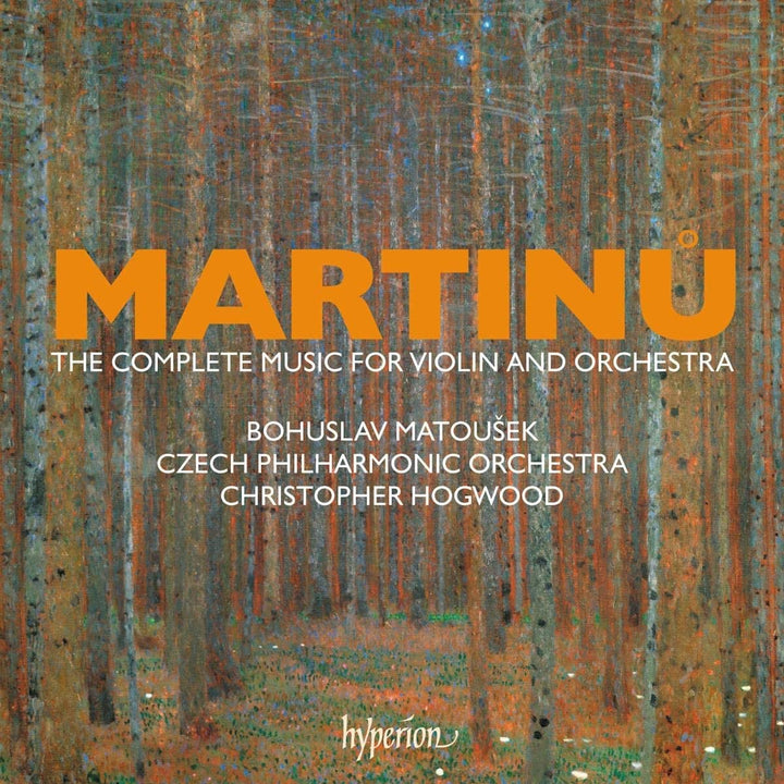 Martin: Die komplette Musik für Violine und Orchester [Bohuslav Matouek; Tschechisches Philharmonisches Orchester; Christopher Hogwood; Christopher Hogwood] [Hyperion: CDS44611/4] [Audio CD]