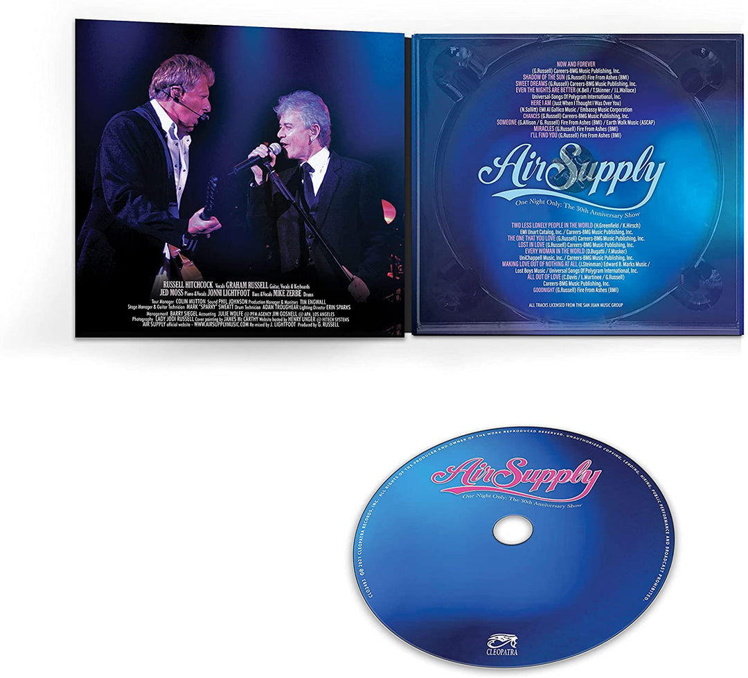 Air Supply – One Night Only – The 30th Anniversary Show [Audio CD]