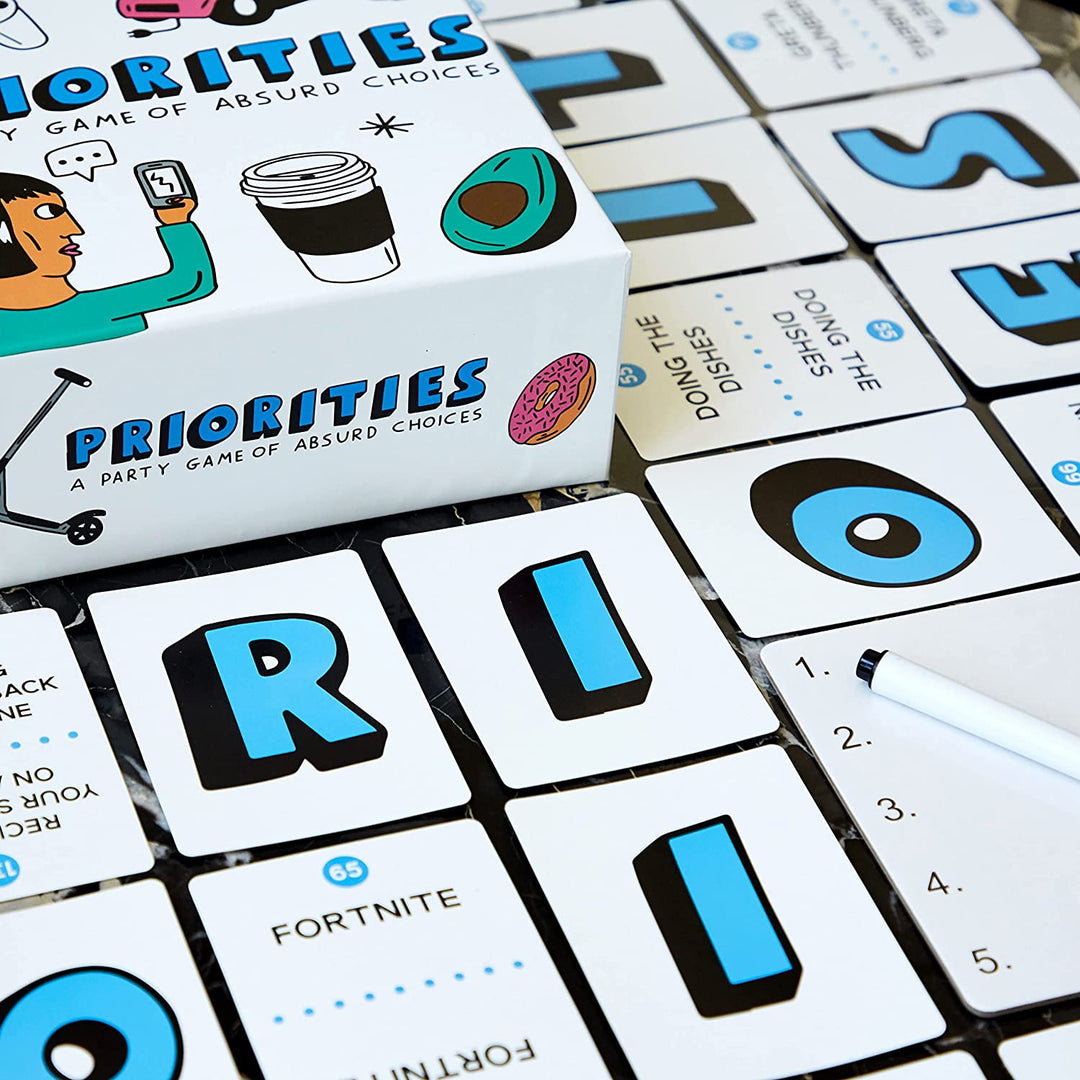 Priorities: The Hilarious New Party Game of Absurd Choices That Gets Everyone Laughing – Party Games for Adults and Teenagers- Card Games.