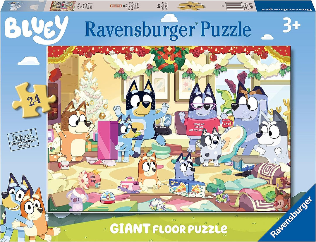 Ravensburger 3171 Bluey Christmas Special Edition 24-teiliges Riesen-Bodenpuzzle