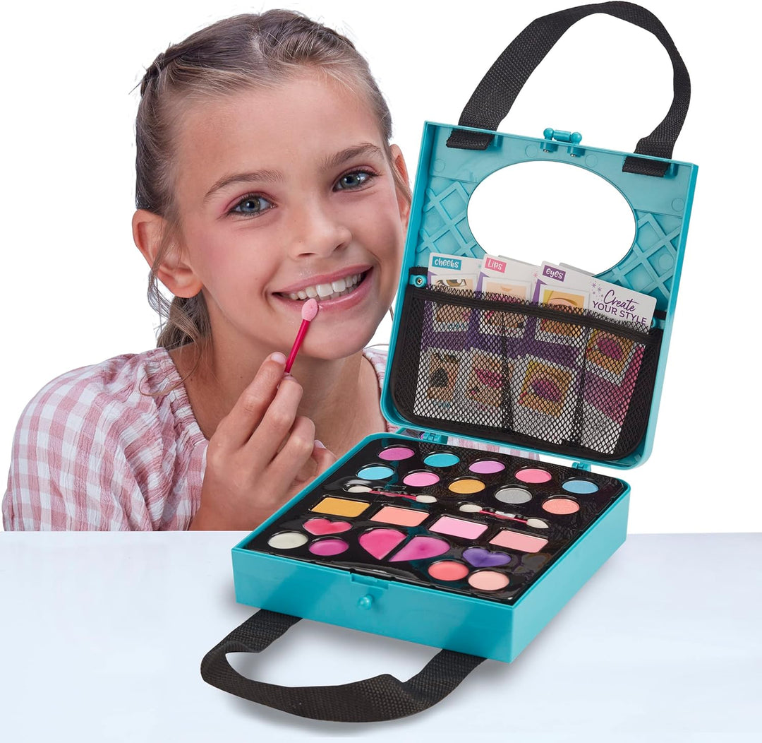 Character Options 07752 Shimmer and Sparkle All in one Beauty Tote Set Washable Real Makeup for Kids