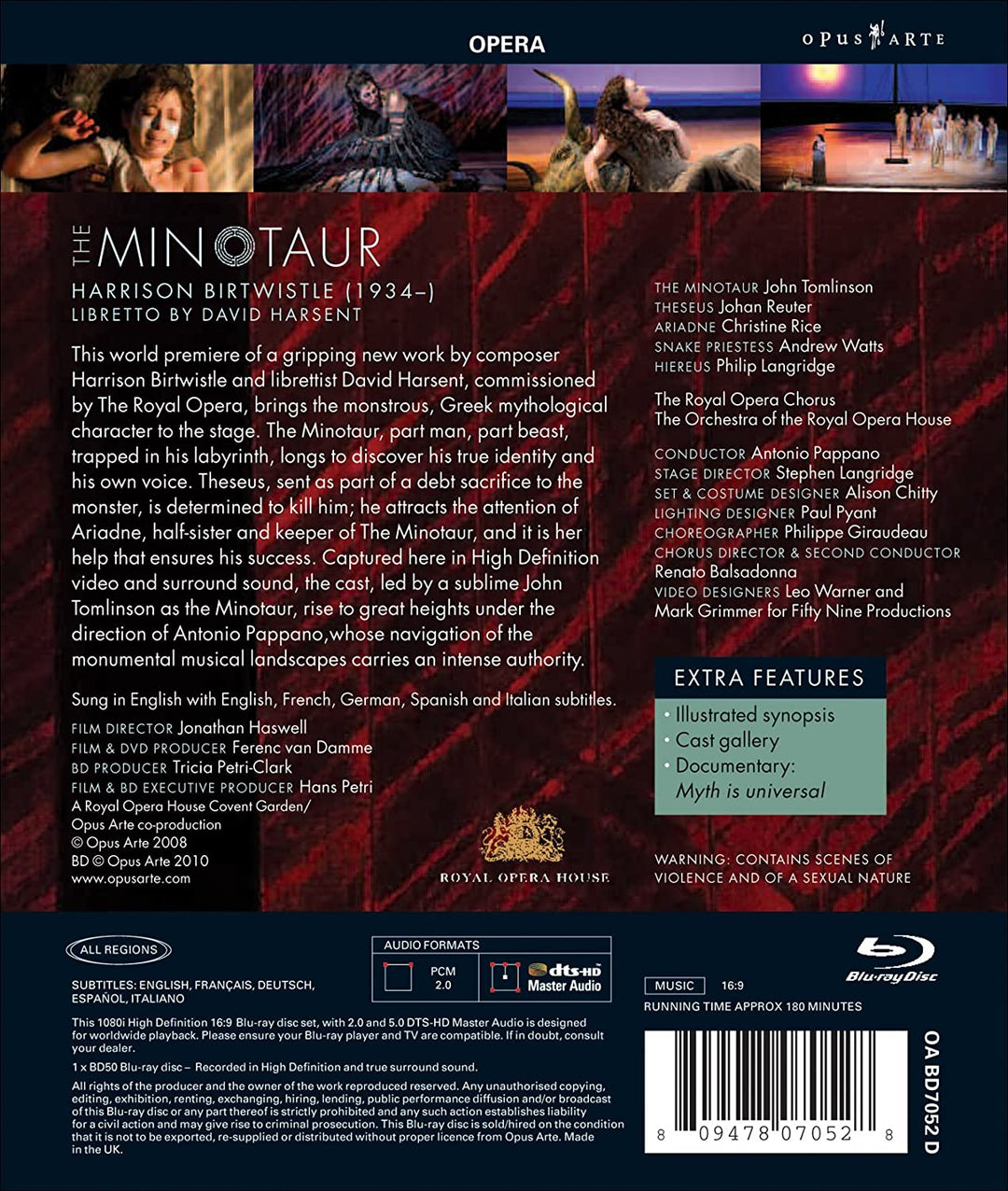 Harrison Birtwistle: The Minotaur [2010] [Blu-ray]