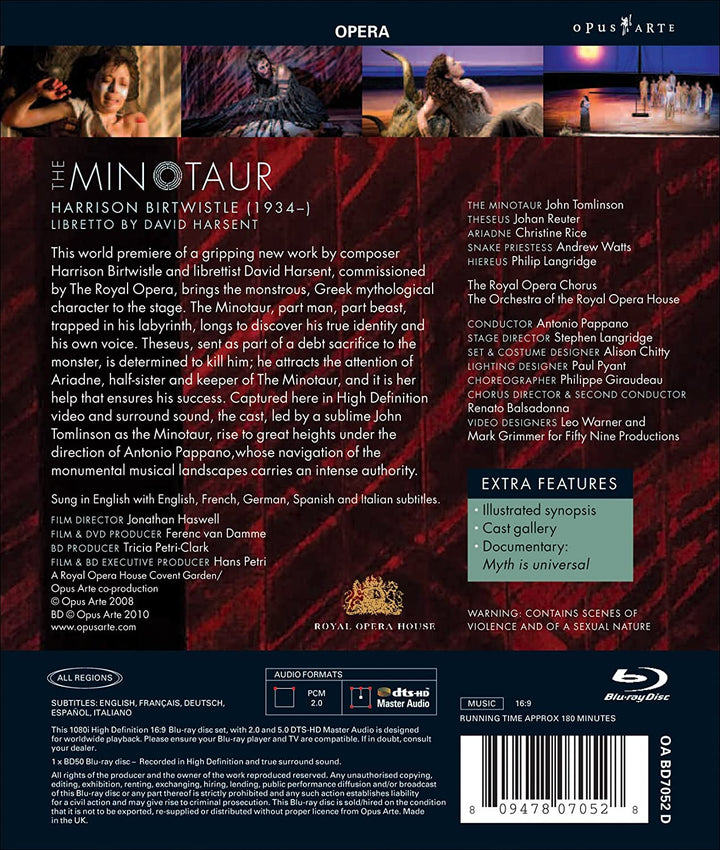 Harrison Birtwistle: Der Minotaurus [2010] [Blu-ray]