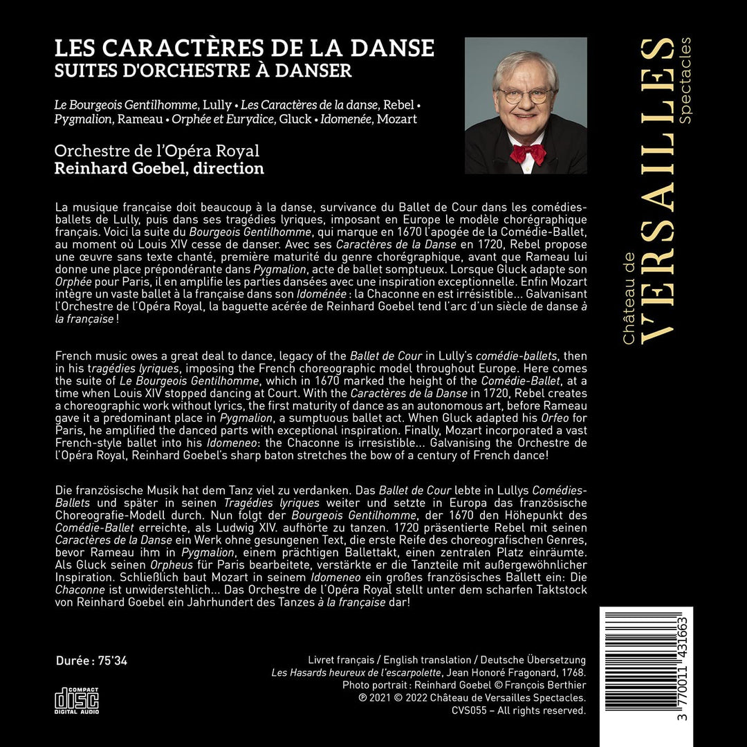 Die Charaktere des Tanzes. Du Bourgeois gentilhomme à Orphée [Audio-CD]