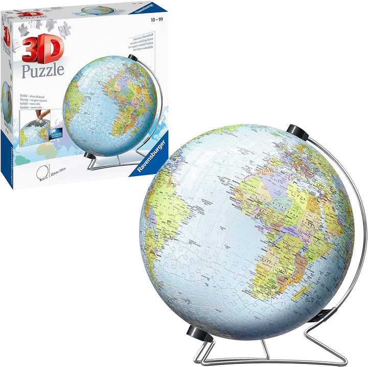 Ravensburger 12436 Die Welt auf V-Ständer 3D-Puzzle, 540 Teile