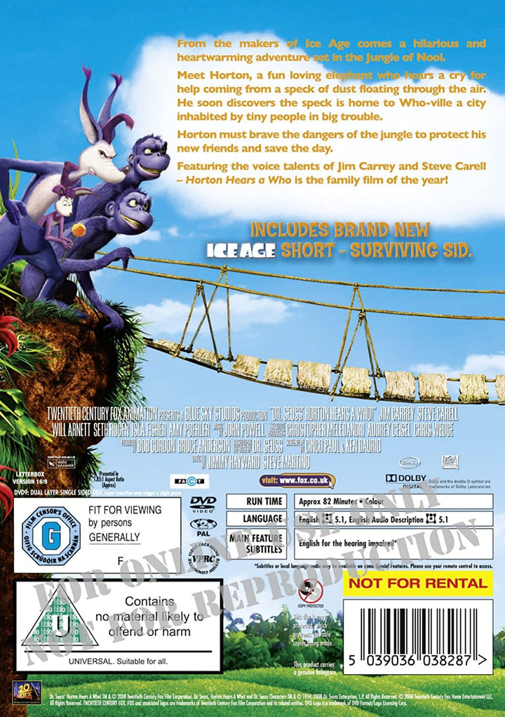 Horton Hears A Who (Single [2008] – Familie/Abenteuer [DVD]