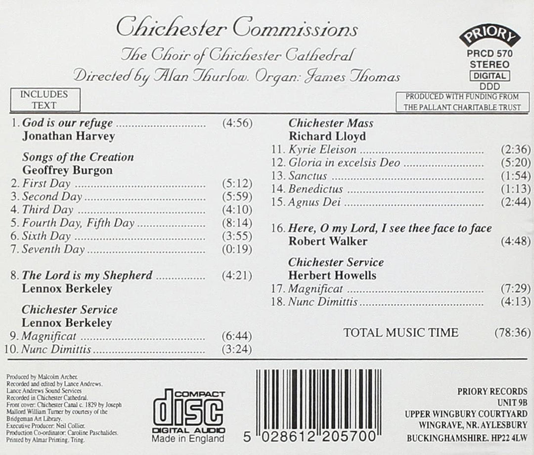 Chichester Commissions [Audio-CD]