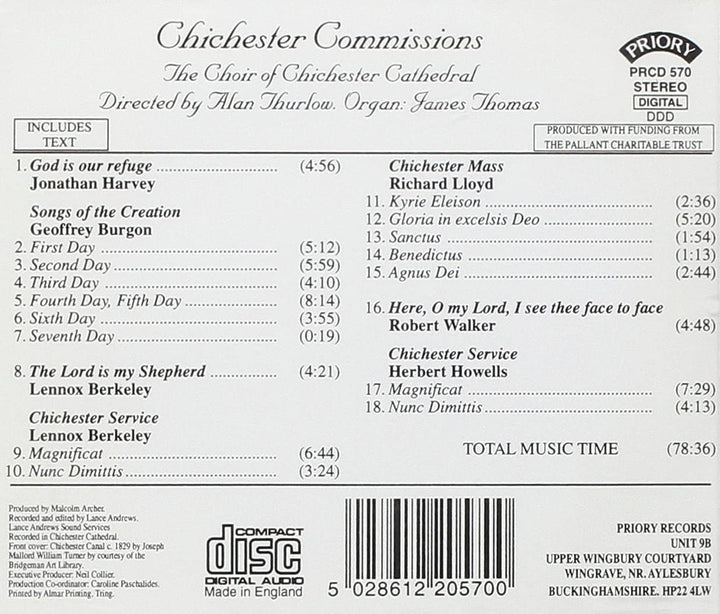 Chichester Commissions [Audio CD]