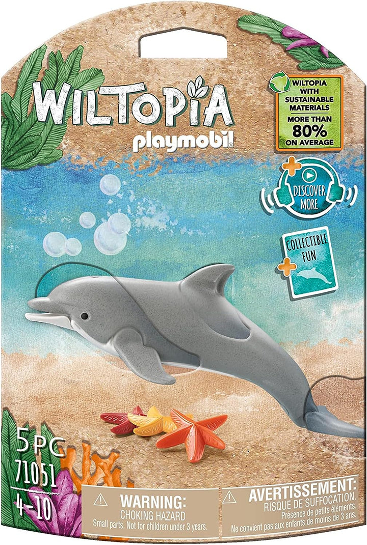 Playmobil 71051 Wiltopia Dolphine, Tierspielzeug, für Kinder 4-10, nachhaltiges Spielzeug