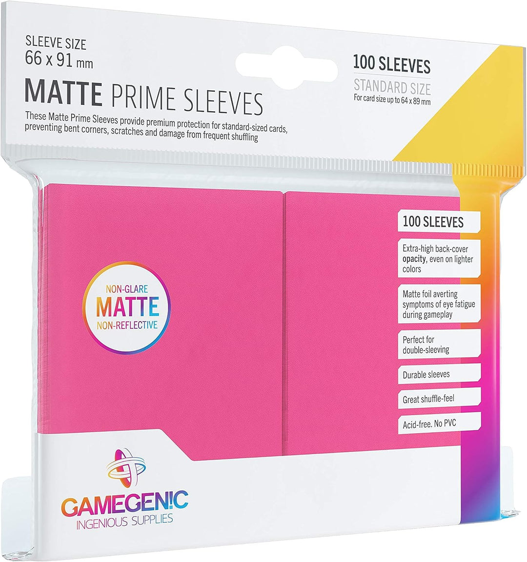 Gamegenic GGS11036ML Matte Prime-Hüllen (100er-Pack), Pink