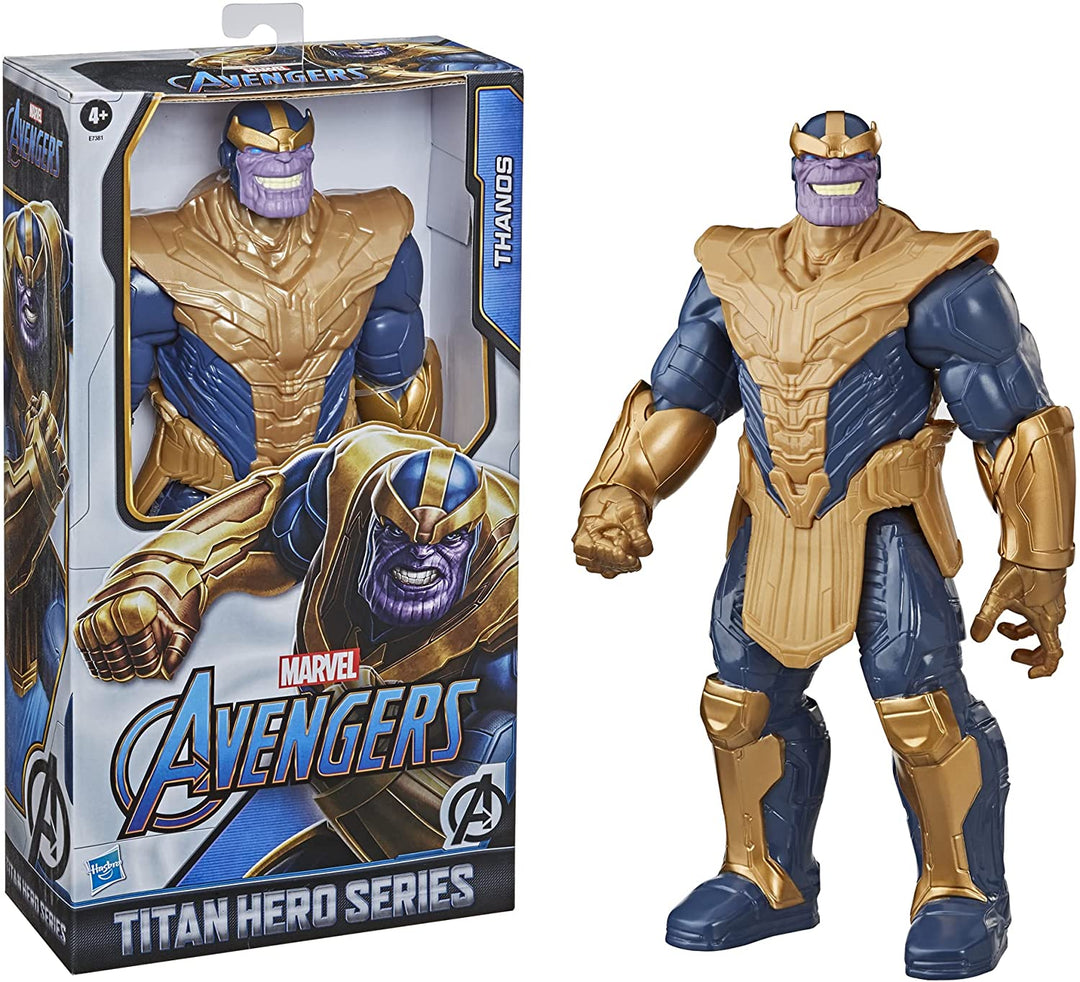 Marvel Avengers Titan Hero Series Blast Gear Deluxe Thanos Action Figure, 30-cm Toy, Inspired byMarvel Comics, For Children Aged 4 and Up