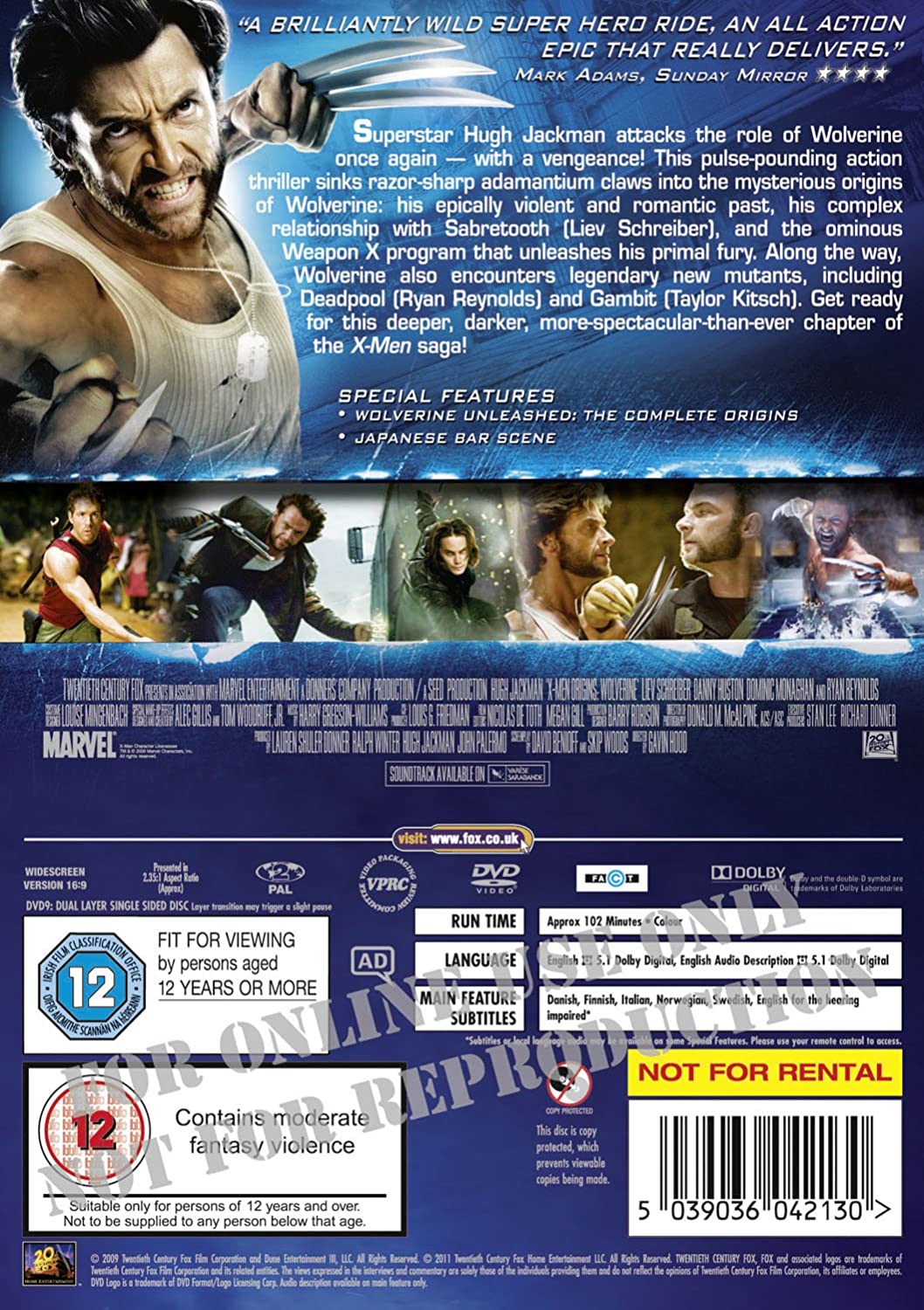 X-Men Origins: Wolverine (2009) – Action [DVD]