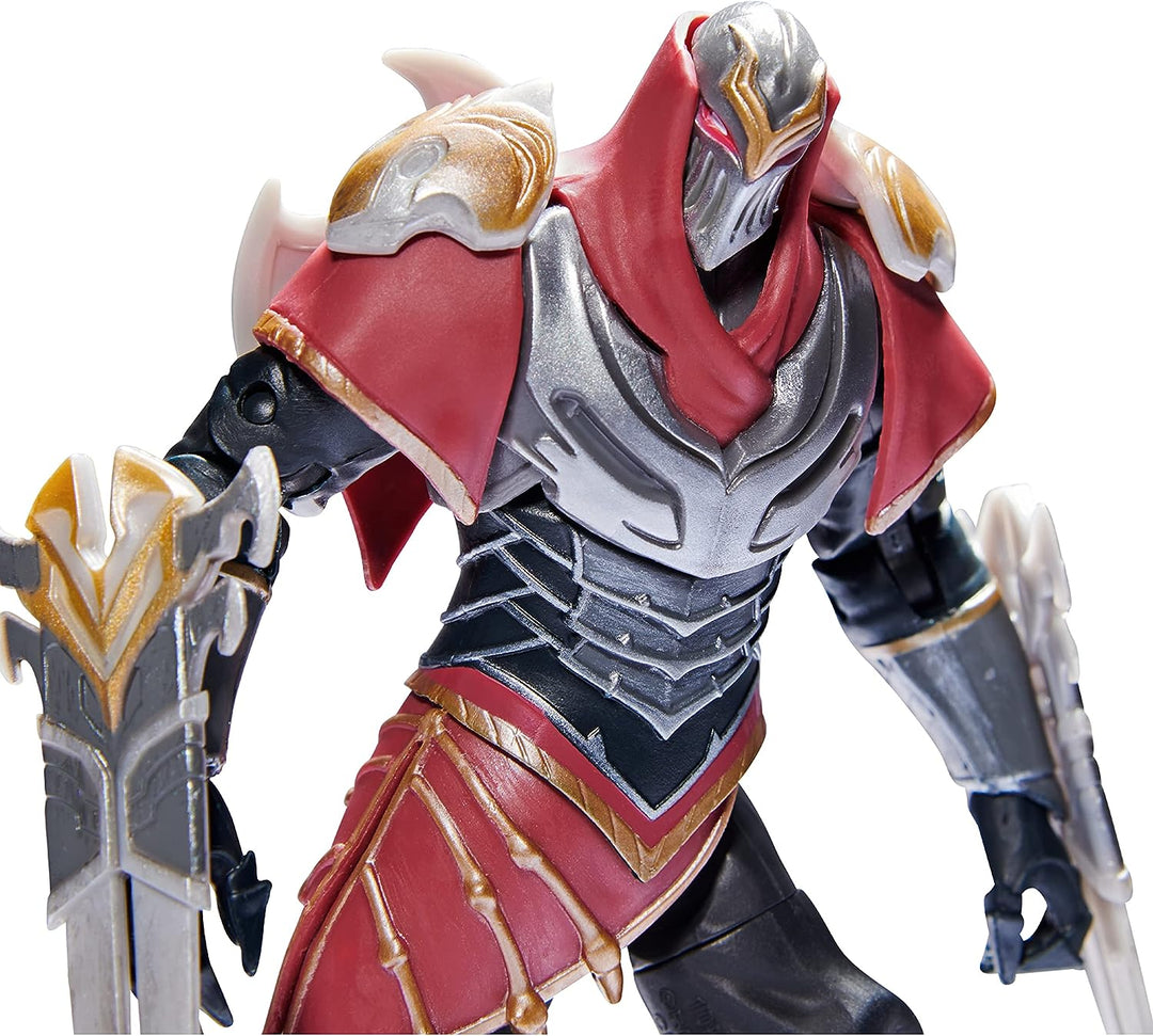 League of Legends, 15 cm große Zed-Sammelfigur mit Premium-Details und 2 Zubehörteilen, The Champion Collection, Sammlerqualität, ab 12 Jahren