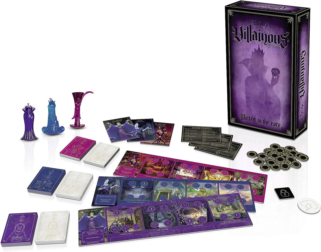 Ravensburger Disney Villainous Wicked to The Core – Strategie-Brettspiel für Kinder