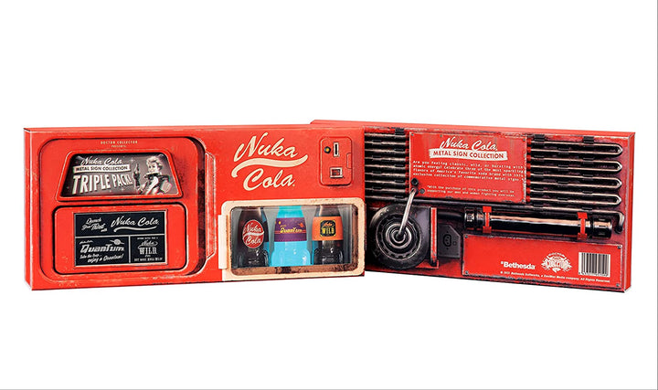 Doctor Collector DCFALL01A Nuka Cola Metallschild-Kollektion, Dreierpack