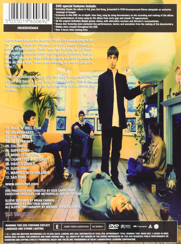 Oasis: Definitely Maybe (Limited Edition) [DVD]