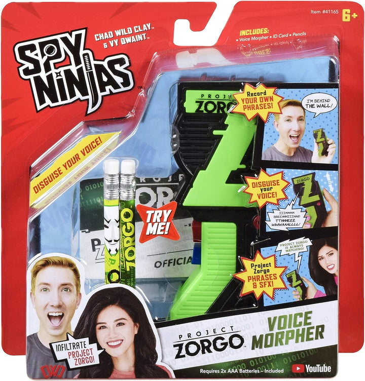 Spy Ninjas Voice Morpher. Help Infiltrate Project Zorgo! Disguise your voice with added sound effects