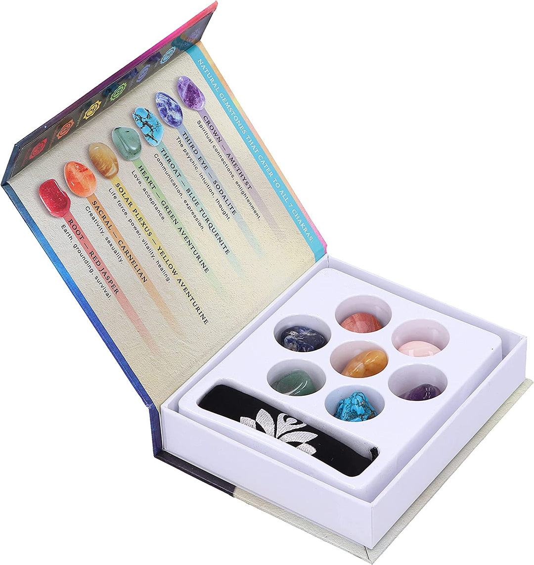 Nemesis Now Sacred Chakra Wellness Stones Kit, Multi Coloured, One Size