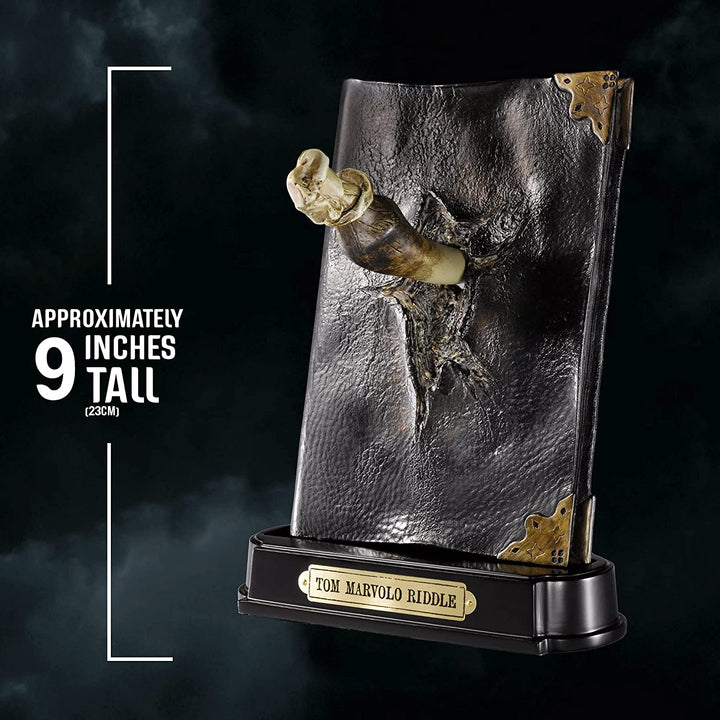 The Noble Collection Harry Potter Basilisk Fang und Tom Riddle Diary-Skulptur – 23 cm große Horxkrux-Replik aus Kunstharz – offiziell lizenziertes Filmset, Film-Requisiten, Geschenke