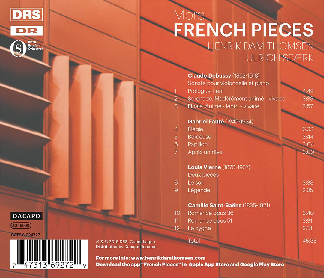 Weitere französische Stücke [Henrik Dam Thomsen; Ulrich Staerk] [DACAPO: 8224727] [Audio CD]