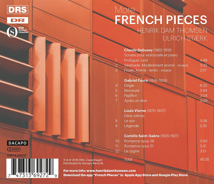 Weitere französische Stücke [Henrik Dam Thomsen; Ulrich Staerk] [DACAPO: 8224727] [Audio CD]