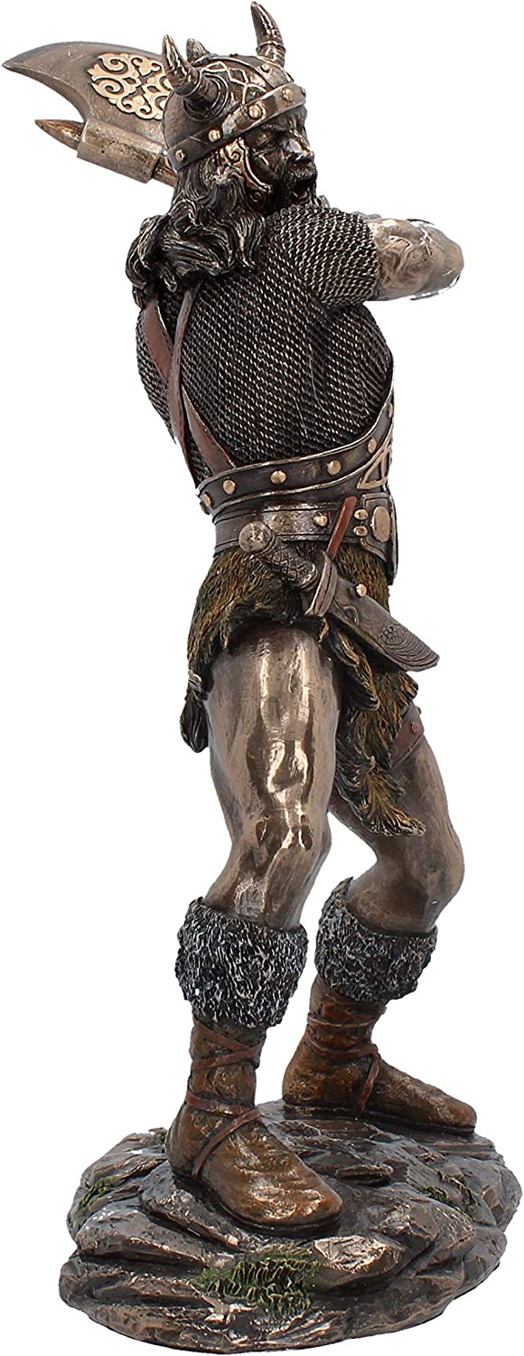 Nemesis Now Berserker-Figur, 28,5 cm, Bronze, Kunstharz