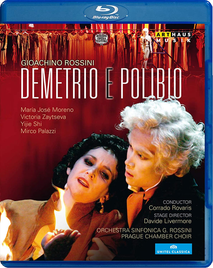 Rossini: Demetrio E Polibio (2010) (María José Moreno/ Victoria Zaytseva/ Yijie Shi/ Mirco Palazzi/ Corrado Rovaris) (Arthaus: 108061) [Blu-ray] [2012] – [Blu-Ray]