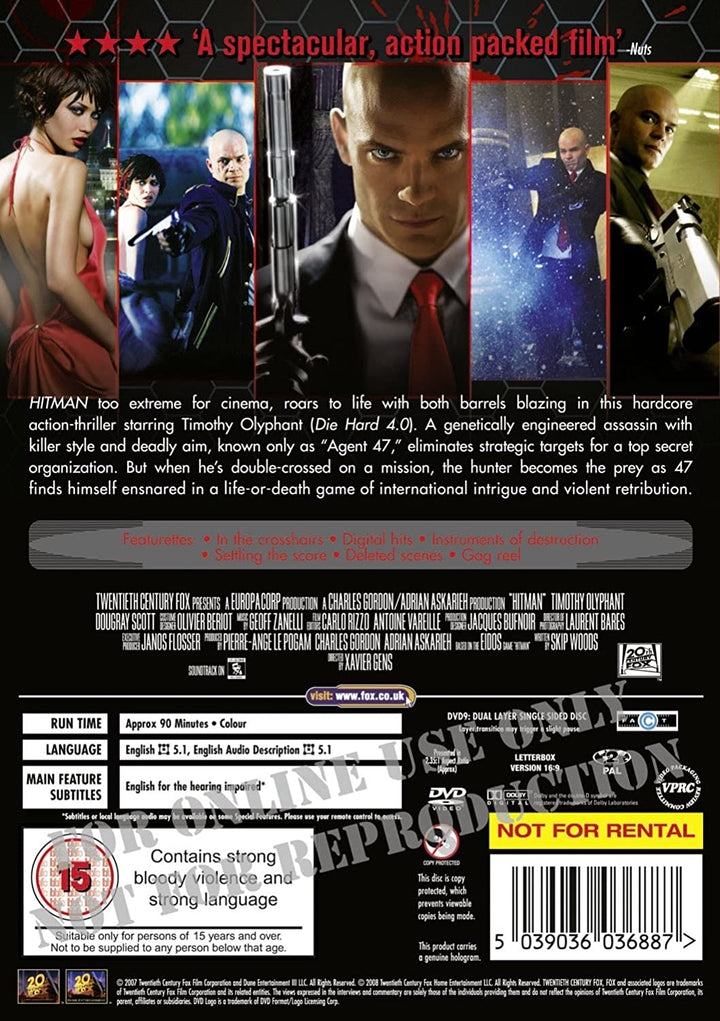 Hitman [2007] – Action [DVD]