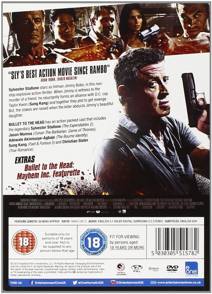 Bullet to the Head [2017] – Action [DVD]