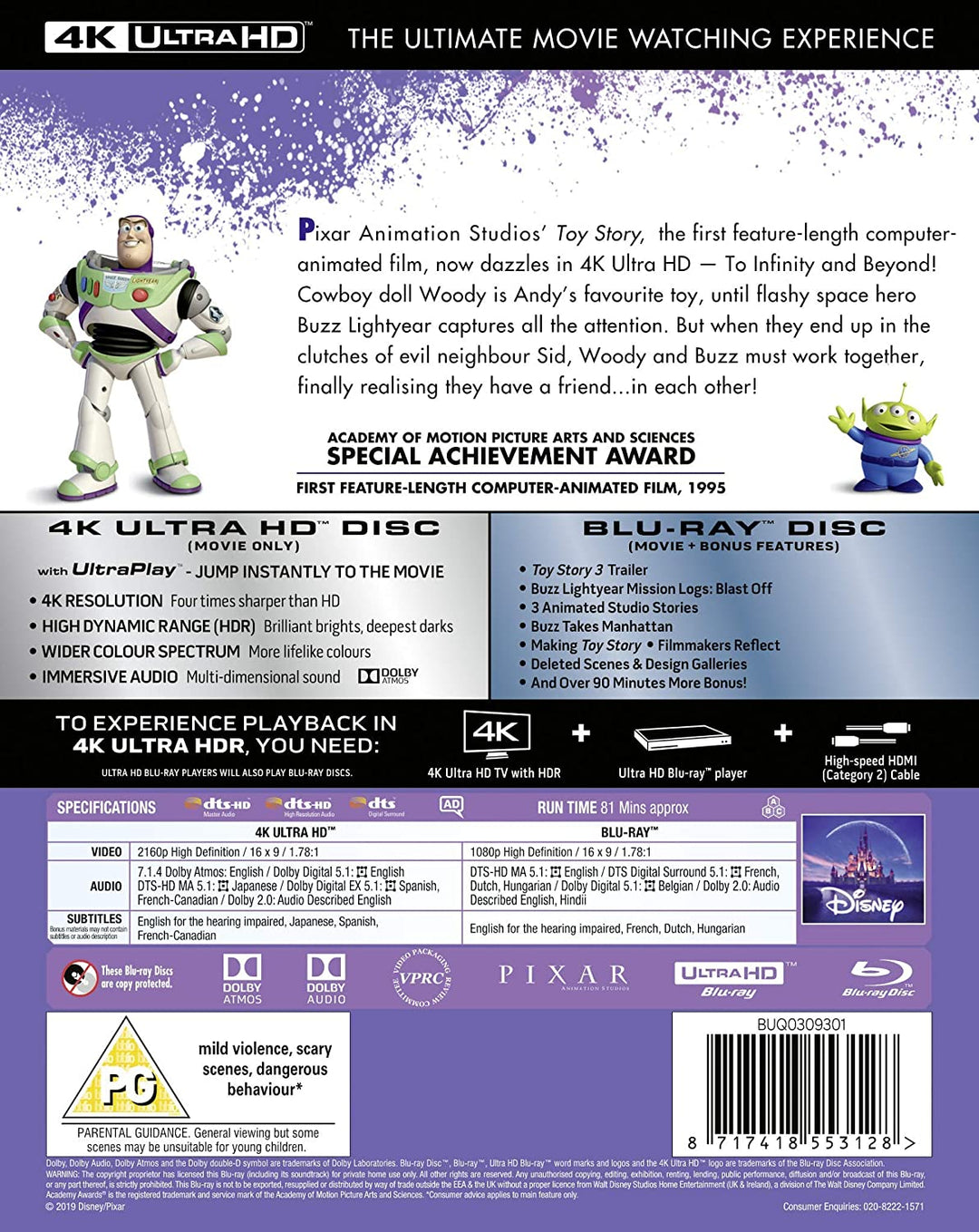 Disney &amp; Pixars Toy Story – Animation [Blu-ray]