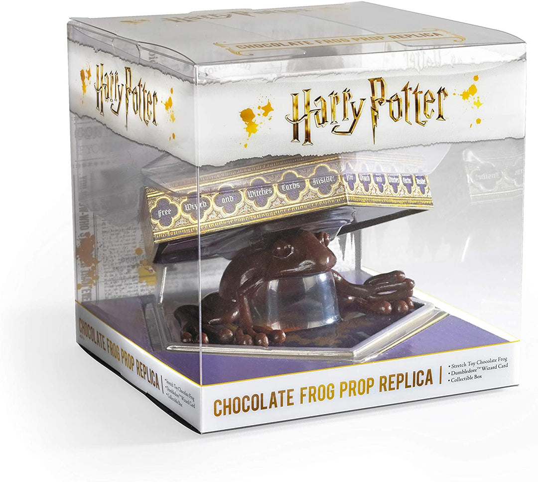 The Noble Collection Harry Potter Schokoladenfrosch- und Zaubererkarte – 3 Zoll (7,62 cm) inklusive Sammelbox – Harry Potter Film Set Film-Requisiten Zauberstab – Geschenke für Familie, Freunde und Harry-Potter-Fans